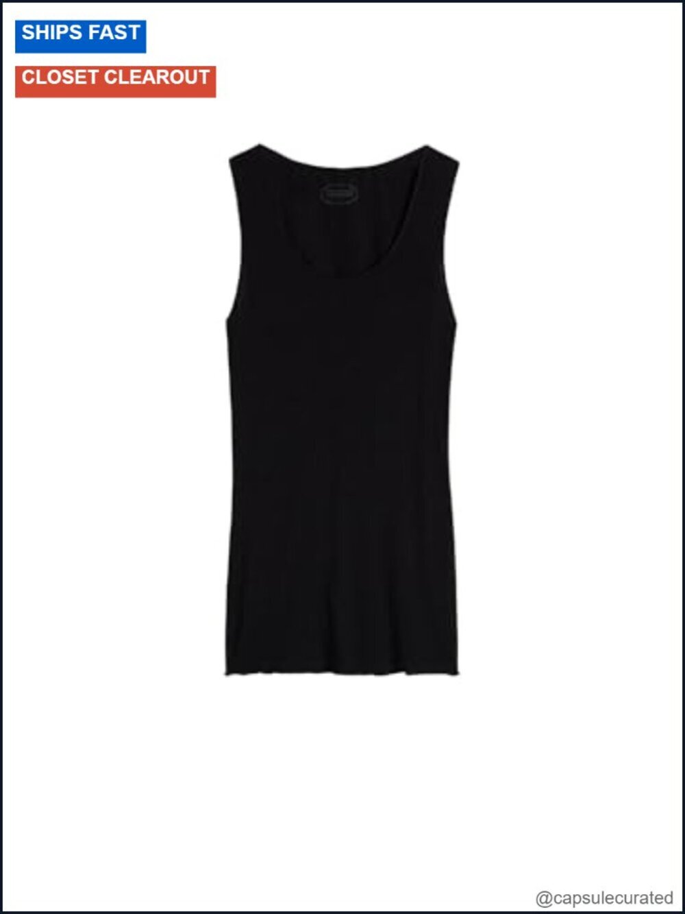 Modal Cashmere Ultralight Wide-Shoulder Tank Top
